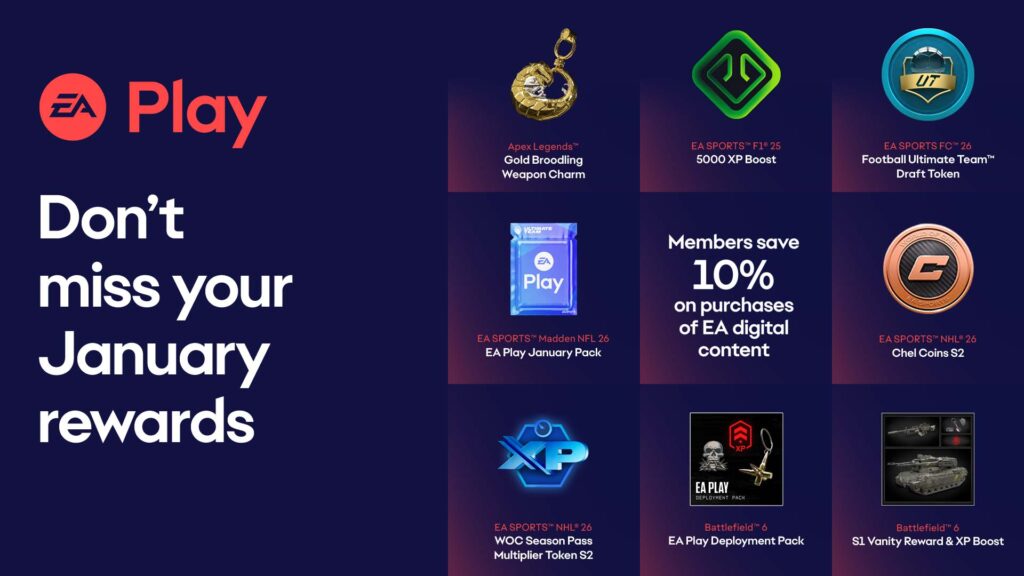 EA Play: Filloni në Vitin e Ri me shpërblime për Battlefield 6 dhe më shumë