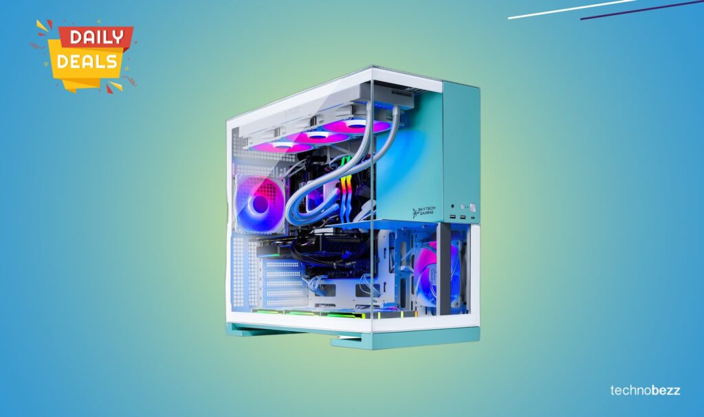 Skytech Gaming Aqua Desktop PC with Intel Ultra 9 drops to 99.90