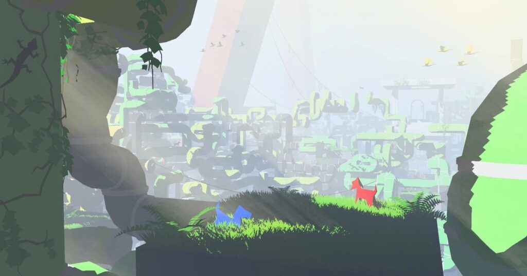 A plumber’s worst nightmare and man’s best friend combine in the Journey-sounding social platformer pipedog