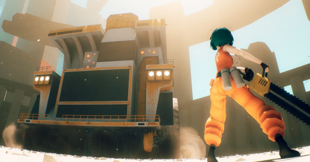 Motorslice, out today, looks to pick up where Mirror’s Edge, Nier Automata and Shadow of the Colossus left off