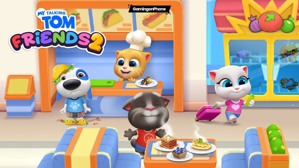 My Talking Tom Friends expands Bus Trip into a free exploration world with School, Mall, and Hospital update
