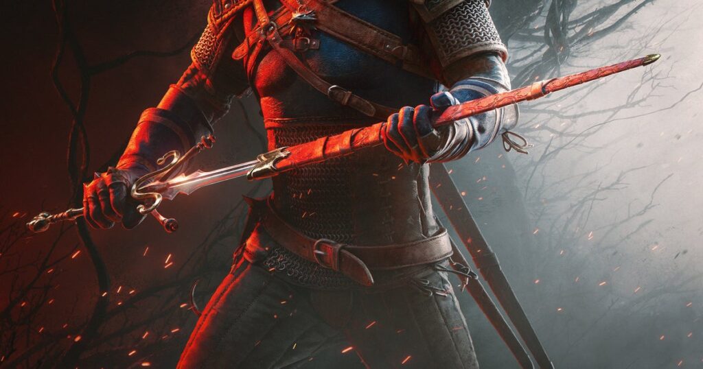 That sword Geralt unsheaths in The Witcher 3 Songs of the Past expansion artwork? We’ve seen it before