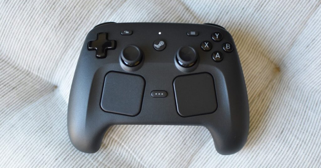 The Steam Controller is actually a scream controller, because Valve couldn’t resist making it cry out in memey pain when you drop it