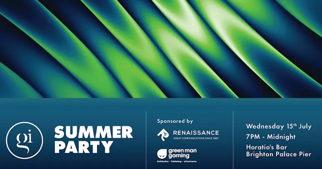 The GamesIndustry.biz Summer Party returns Wednesday July 15
