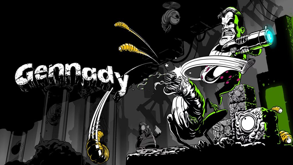 Monochrome roguelike platformer Gennady adds PS5, Xbox Series, PS4, Xbox One, and Switch versions