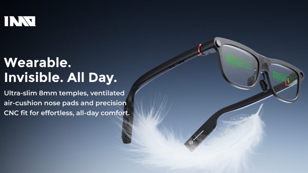 The INMO GO3 are lightweight AI glasses with features built for everyday use The INMO GO3 are lightweight AI glasses with features built for everyday use
